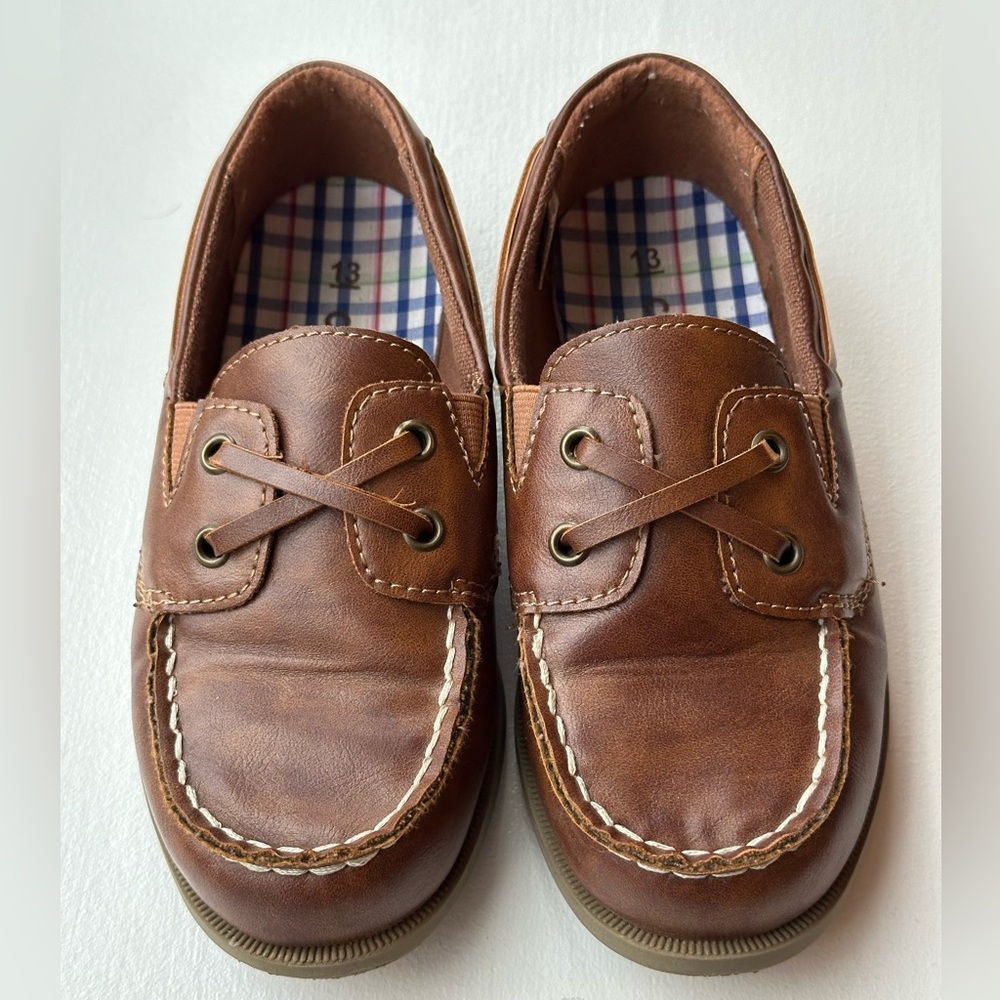 Carter's Brown Kids Boat Shoes - Picture 2 of 8